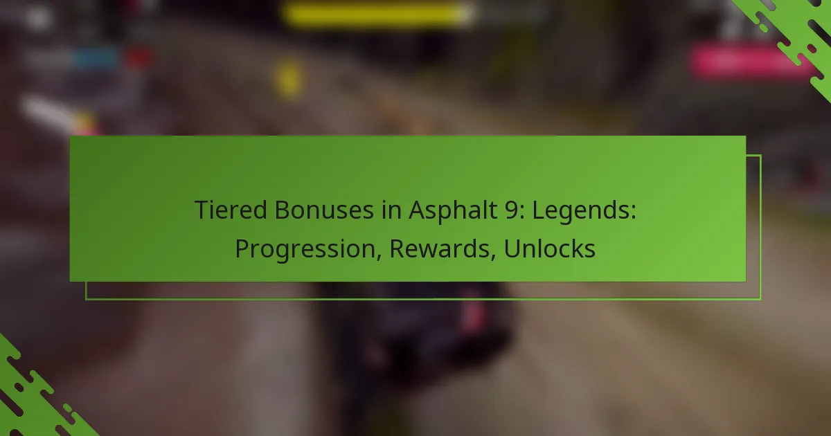 Tiered Bonuses in Asphalt 9: Legends: Progression, Rewards, Unlocks